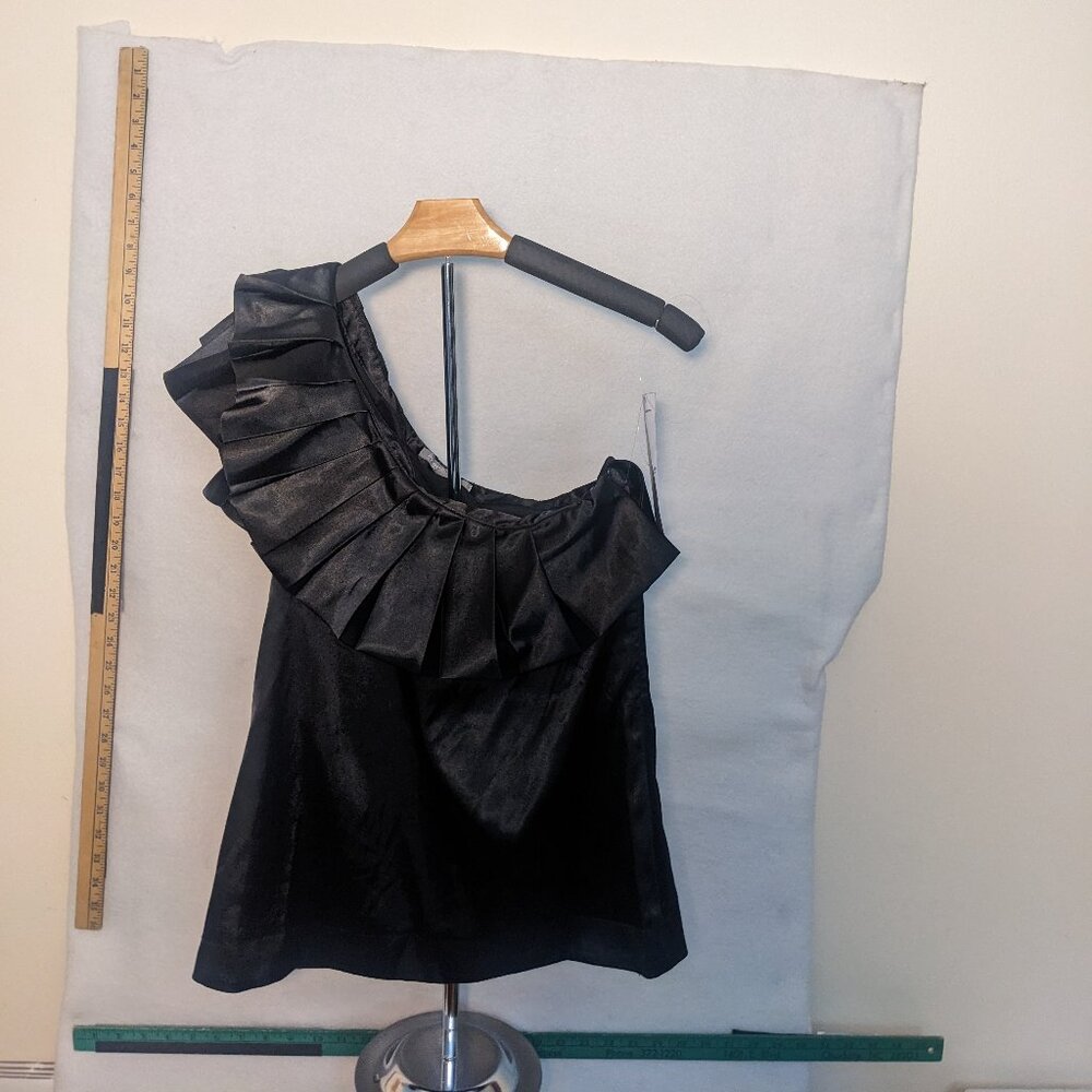My Collection Women's Black One Shoulder Top